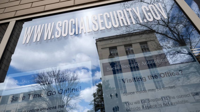 A Social Security Administration office in Washington, D.C., on March 26. The Department of Government Efficiency (DOGE) is reportedly aiming to reform and downsize the agency.