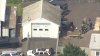 Vehicle crashes into emissions test building in Bensalem Township, Pa.
